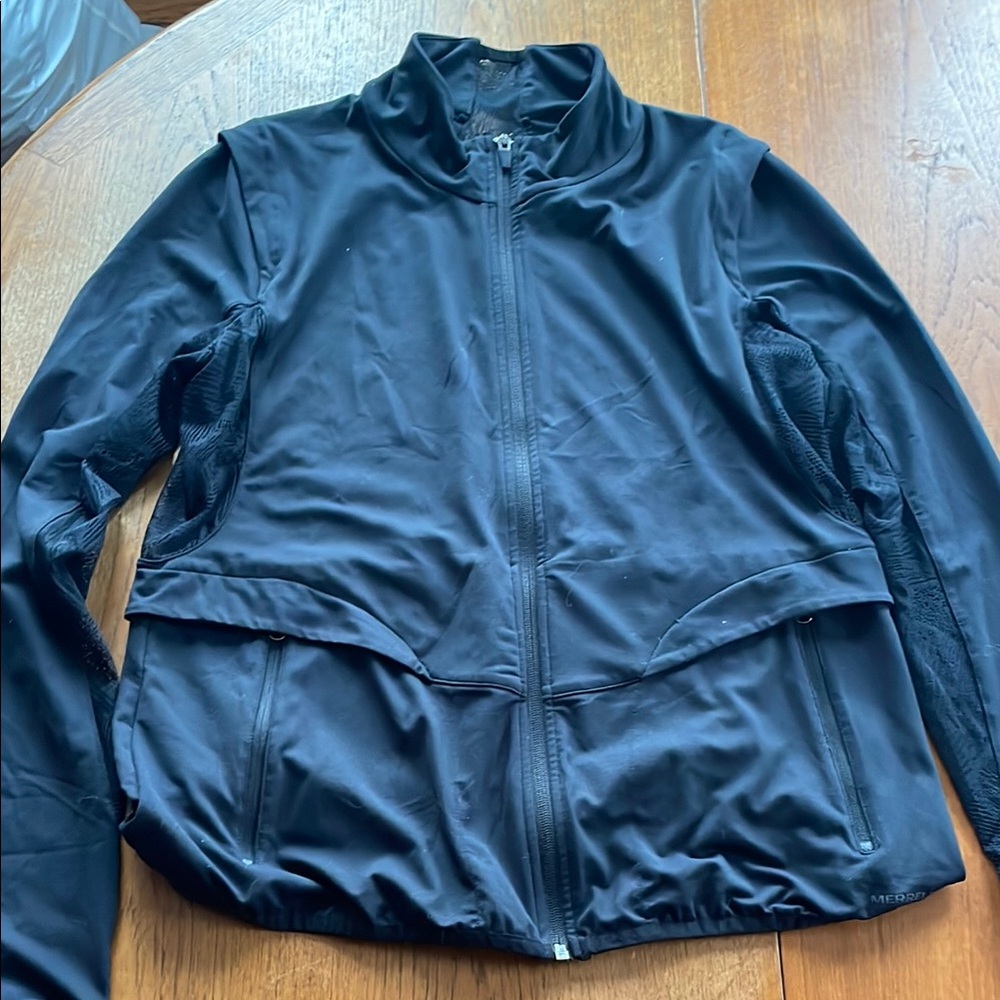 Merrell Black Utility Jacket Lightweight Sporty D… - image 1